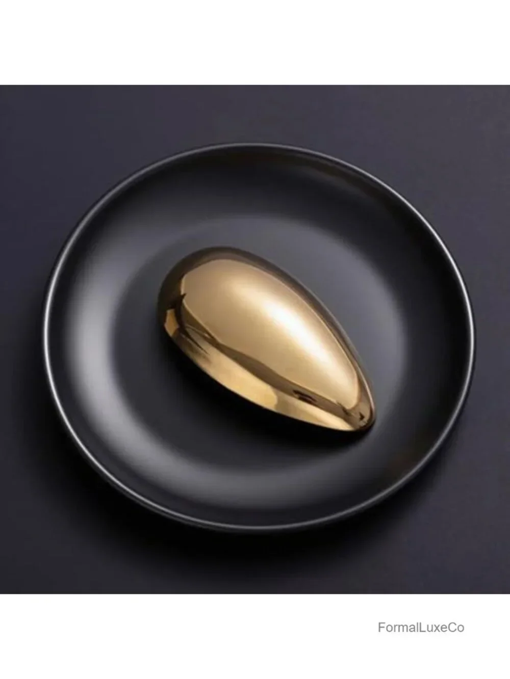 Geometric Teardrop Brooch Pin Women Chunky Statement Metal Lapel Coat Sweater